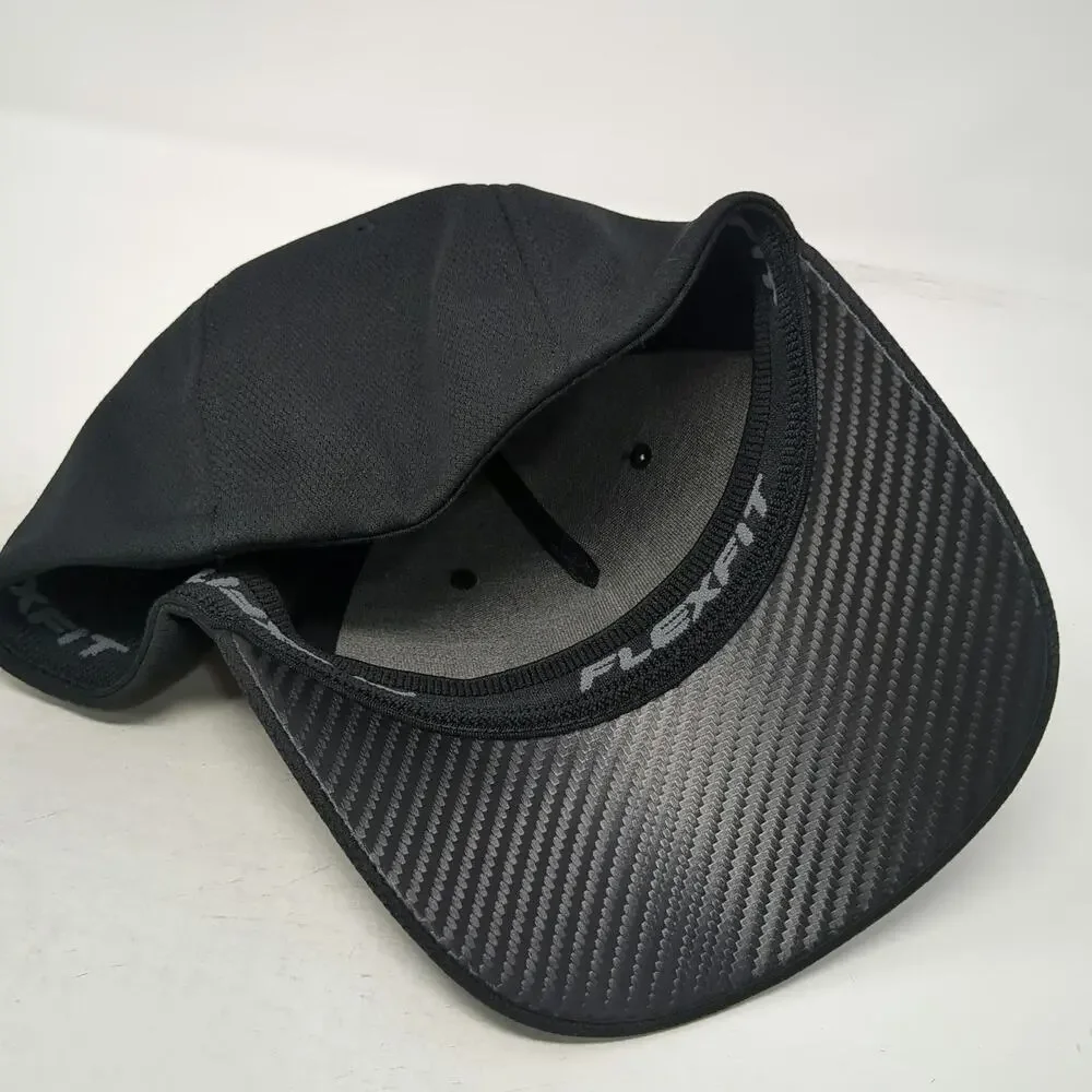 Bentley 5 Panel Black One Size Hat Flexfit Carbon Fiber Performance Polyester